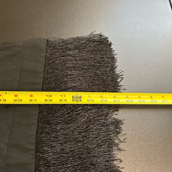 J CREW Top Womens‎ Small Black Sleeveless Tank Fringe Hem Zip Back Ponte Stretch - Picture 12 of 13